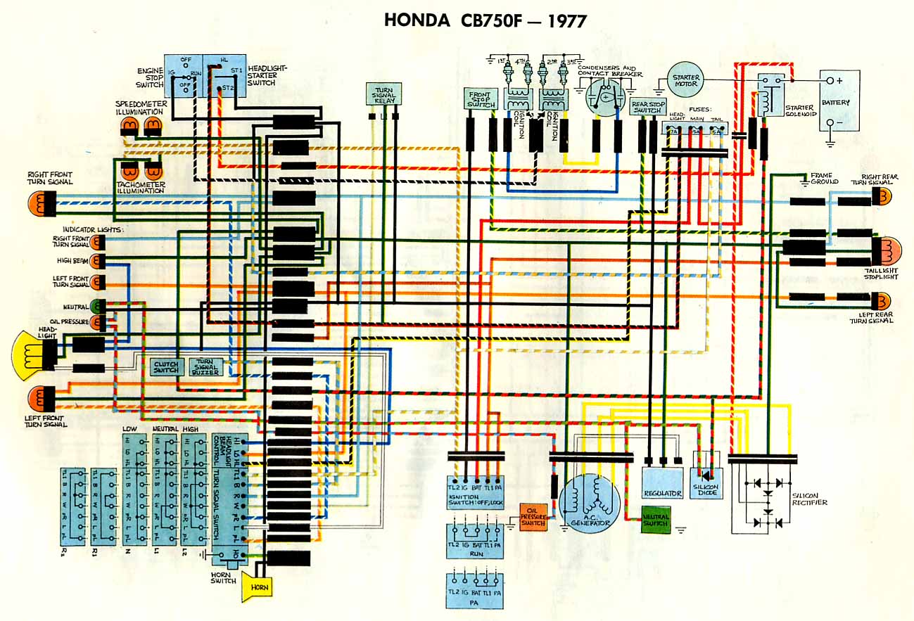 21 1975 Honda Cb550 Wiring Diagram