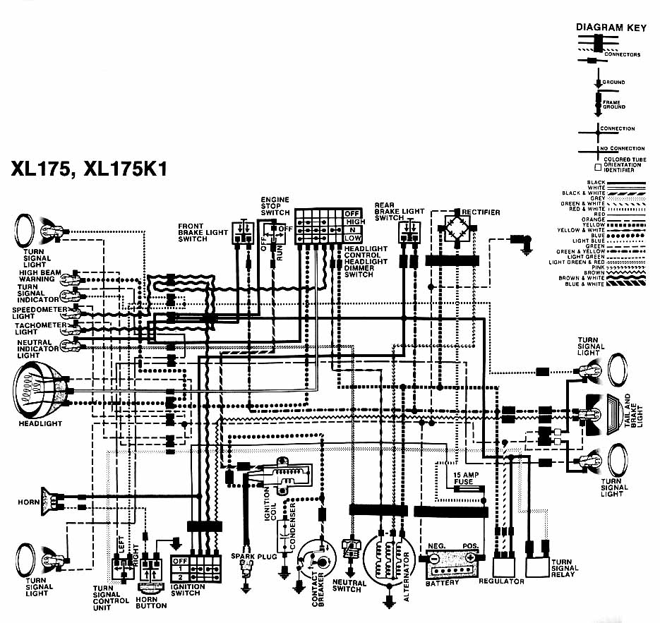 Honda xl175 wiring diagram